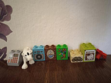 Lego duplo kotky s obrázky,kravička, 