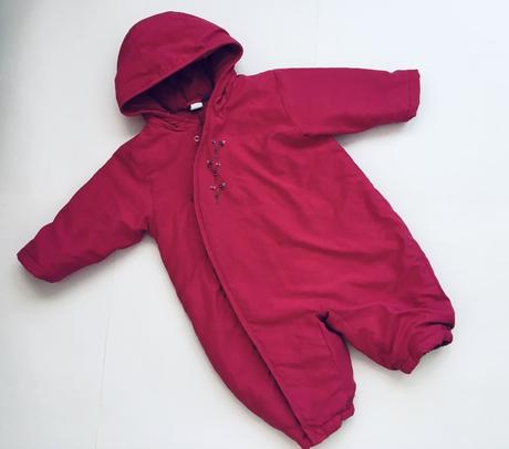Kombinéza zimní sytě růžová  -v.6/9 měs. výprodej, 74