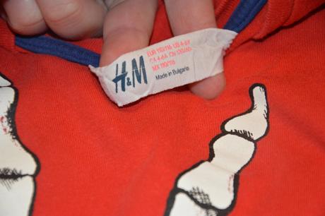 110 116 triko dlouhý rukáv s potiskem, h&m,116