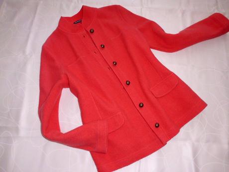 Betty barclay vlnené sako-kabátik m-l, m