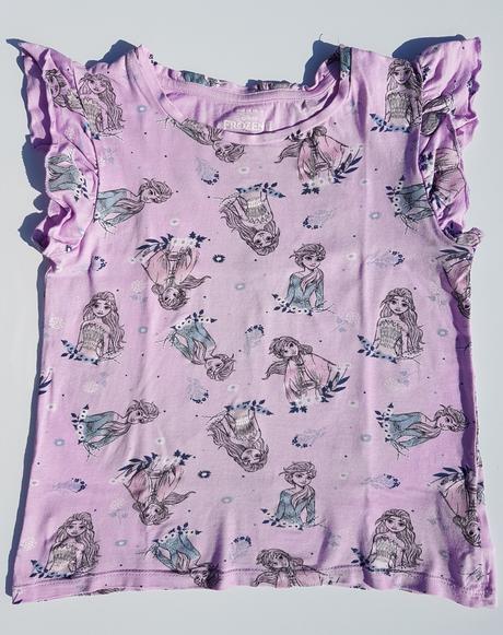 L213	dívčí triko s kr. rukávem frozen vel. 128-134, c&a,128