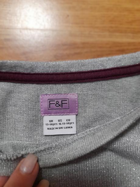 Třpytivé triko f&f, vel. 164, f&f,164