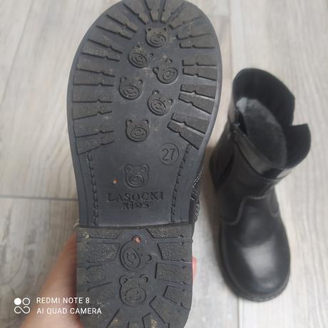 Dívčí černé kozačky 27, lasocki,27