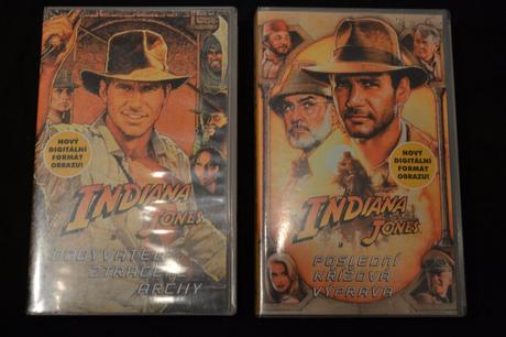 2x originál indiana jones na kazetě,