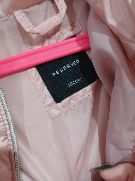 Světle růžová prošívaná bunda reserved 164 / xs, reserved,164