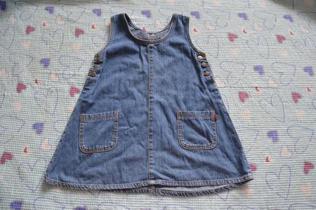 Džínové, riflové šatičky, vhodné i do školky, george,104