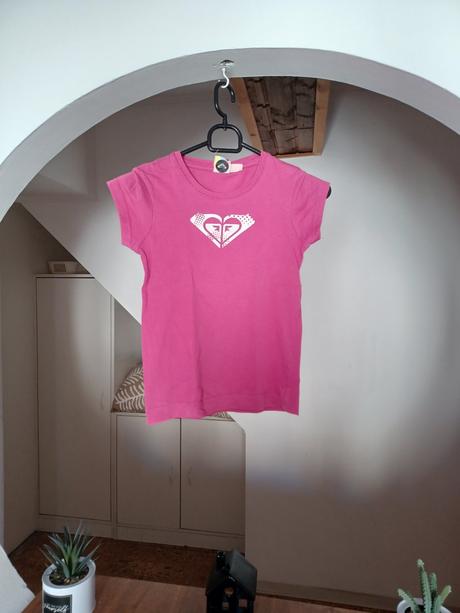 Růžové tričko roxy, roxy,140