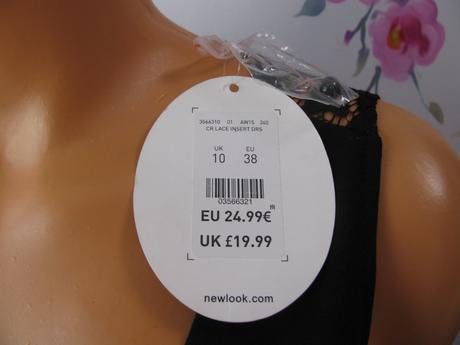 Dámské elastické mini šaty-malé černé, 38