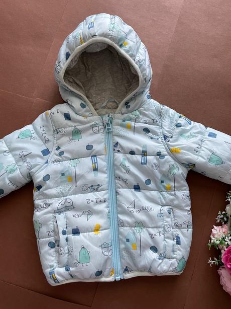 Bunda zimní - v.3/6 měs, marks & spencer,68