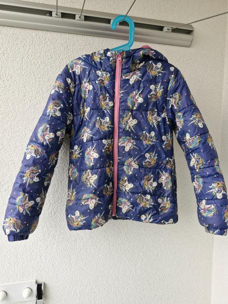 Zimní bunda s jednorožci, m&co,140