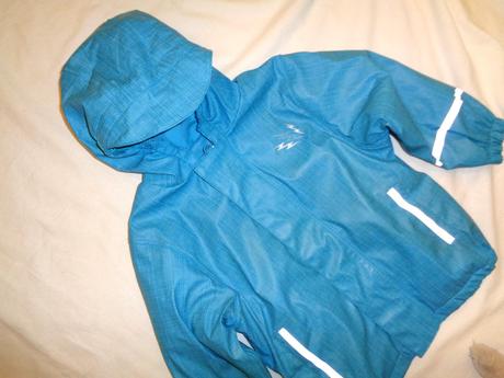 Tyrkysově modrá nepromokavá bunda 98/104, lupilu,98