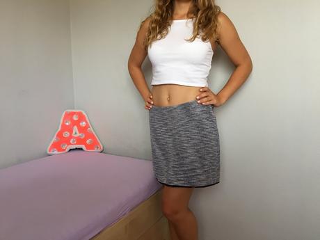 Žíhaná minisukně h&m, vel. m, h&m,m