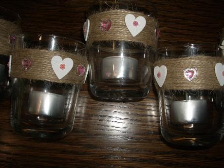 6x nový svícen srdíčka, 