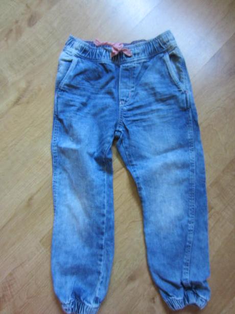 Džíny, rifle do gumy, h&m,110