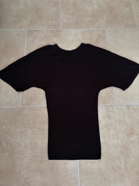 Černé šaty s netopýřími rukávy xs h&m, h&m,xs