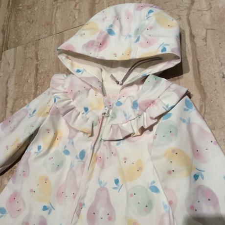 Přechodová nepromokavá bunda/kabát s ovocem zn. tu, tu,68