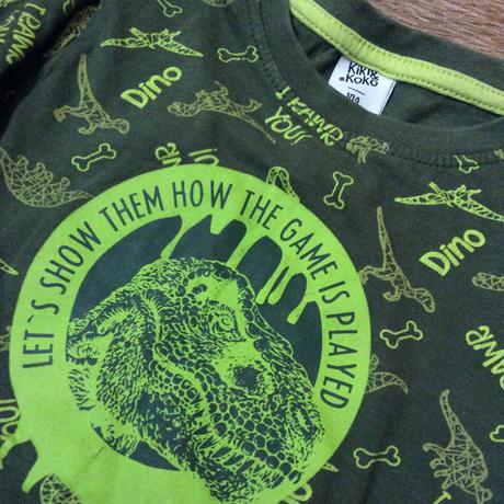 Bavlněné tričko s dinosaury, kiki&koko,104