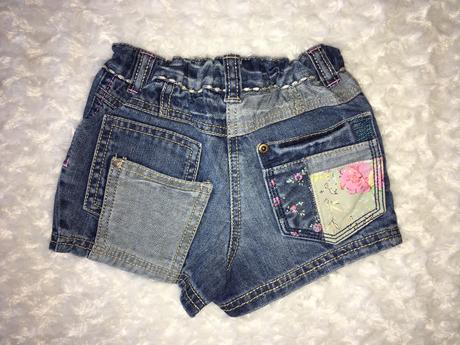 Modré riflové/džínové kraťasy next, next,80