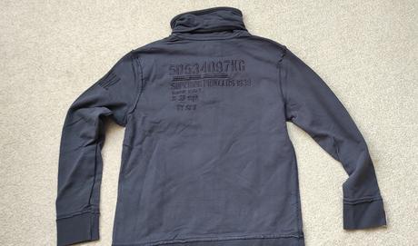 Chlapecká mikina vel. 134/140 s námoř. tématikou, 134