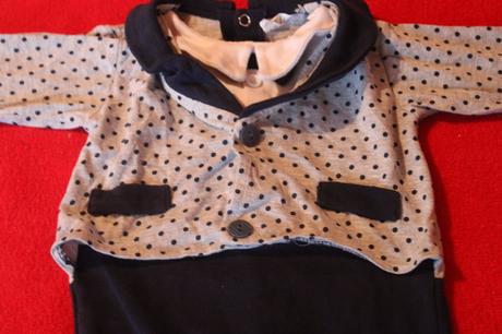 Klučičí slavnostní overal "sako, vesta, motýlek", artex,74