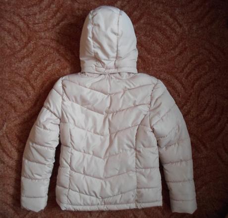 Růžová bunda bundička s kožíškem h&m, h&m,152