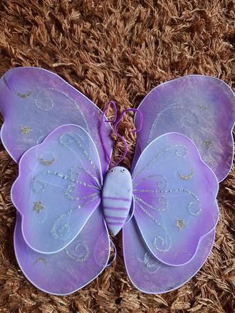 Křídla fialová ke kostýmu na záda,