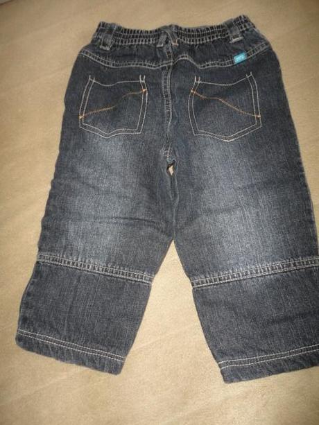 Jako nové vypodložené riflíky c+a, vel. 12-18 měs., c&a,86