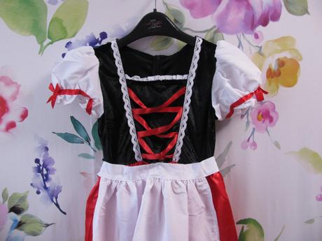 Karnevalový kostým-4 díl. červená karkulka, 