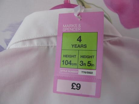 Dívčí košilová halenka m&s, marks & spencer,104