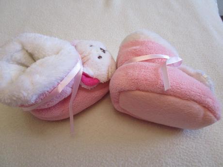 Málo nošené teplé růžové bačkůrky s kočičkou,č.18, 18