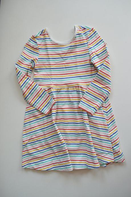 Bavlněné pruhované šatičky 2ks, 110