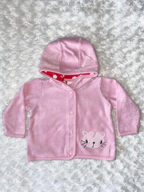 Růžová sametová mikina h&m, h&m,68