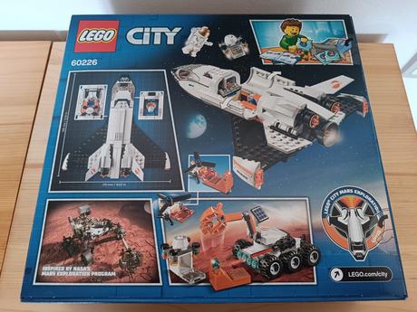 Lego city 60226 raketoplán zkoumající mars,