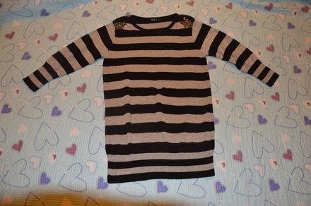 Úpletová tunika lesklé efekty, 128