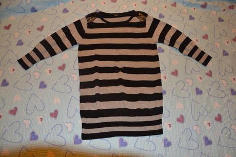 Úpletová tunika lesklé efekty, 128