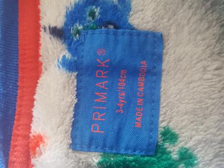 Fleesová mikina značky primark, velikost 3/4 roky., primark,104