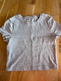 Krátké pružné žebrované tričko, gate,158