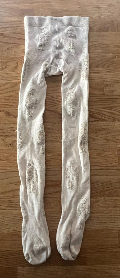 Punčocháče s kostlivcema h&m vel. 110/116, h&m,110