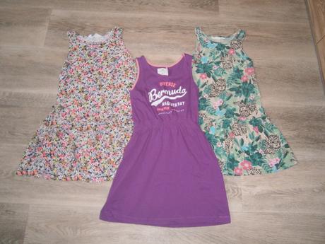 3x šaty hm vel. 116-122, h&m,116