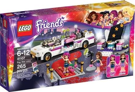Lego friends 41107 limuzína pro popové hvězdy, 