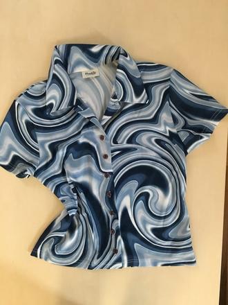 Modrá košile se vorem, vel m/l, pimkie, pimkie,l