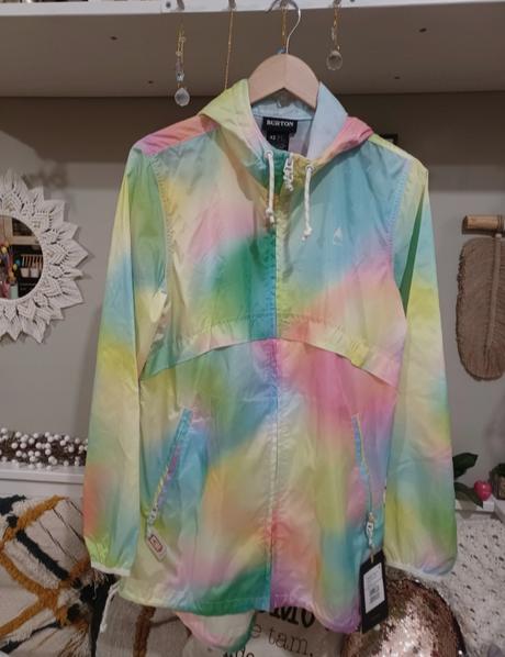 Duhová přechodová šusťáková bunda burton, burton,xs