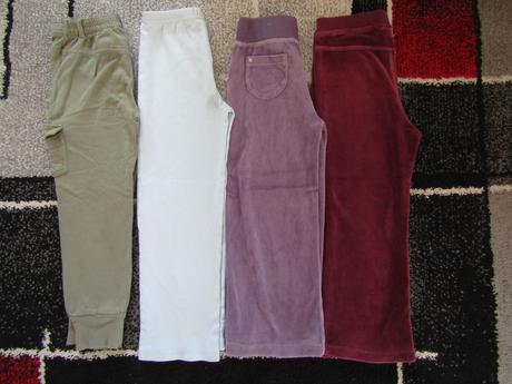 3x tepláky pro holku vel.110-1 x kalhoty od pyžama, george,110