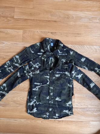 Košile "vojenské" pro dvojčata, 122