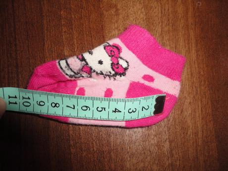3x kotníčkové ponožky hello kity, 18