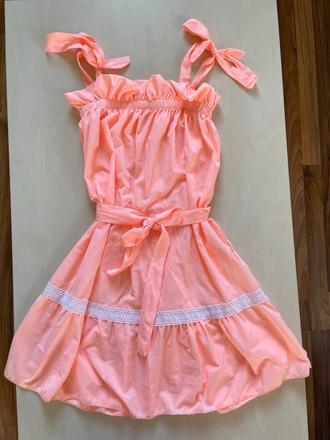 Letní šaty s krajkou, vel neuvedena cca xs - m i, m / s / xs