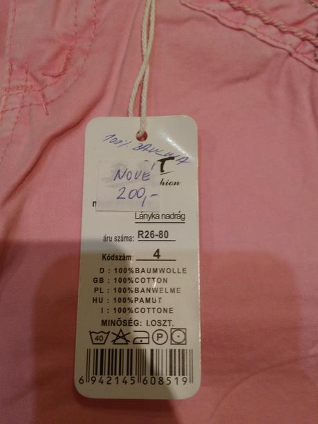 Třičtvrťáky, bst, vel 110, nové, 110