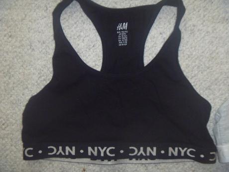 5 ks dívčích sportovních podprsenek vel. 140-152, h&m,146