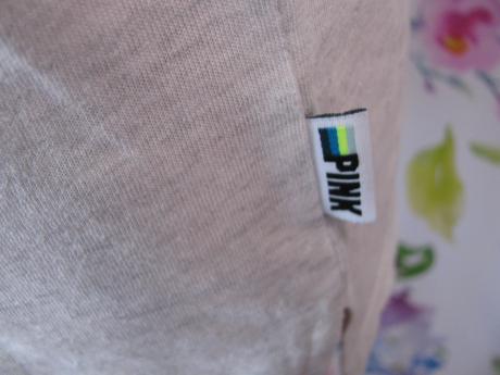 Dámské šedé tílko s grafickým nápisem, victoria's secret,xs