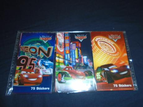 Samolepky cars 3x 75 ks,